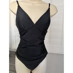 Cupshe Women's Small One Piece Swimsuit Tummy Control V-Neck Bathing Suits Boho